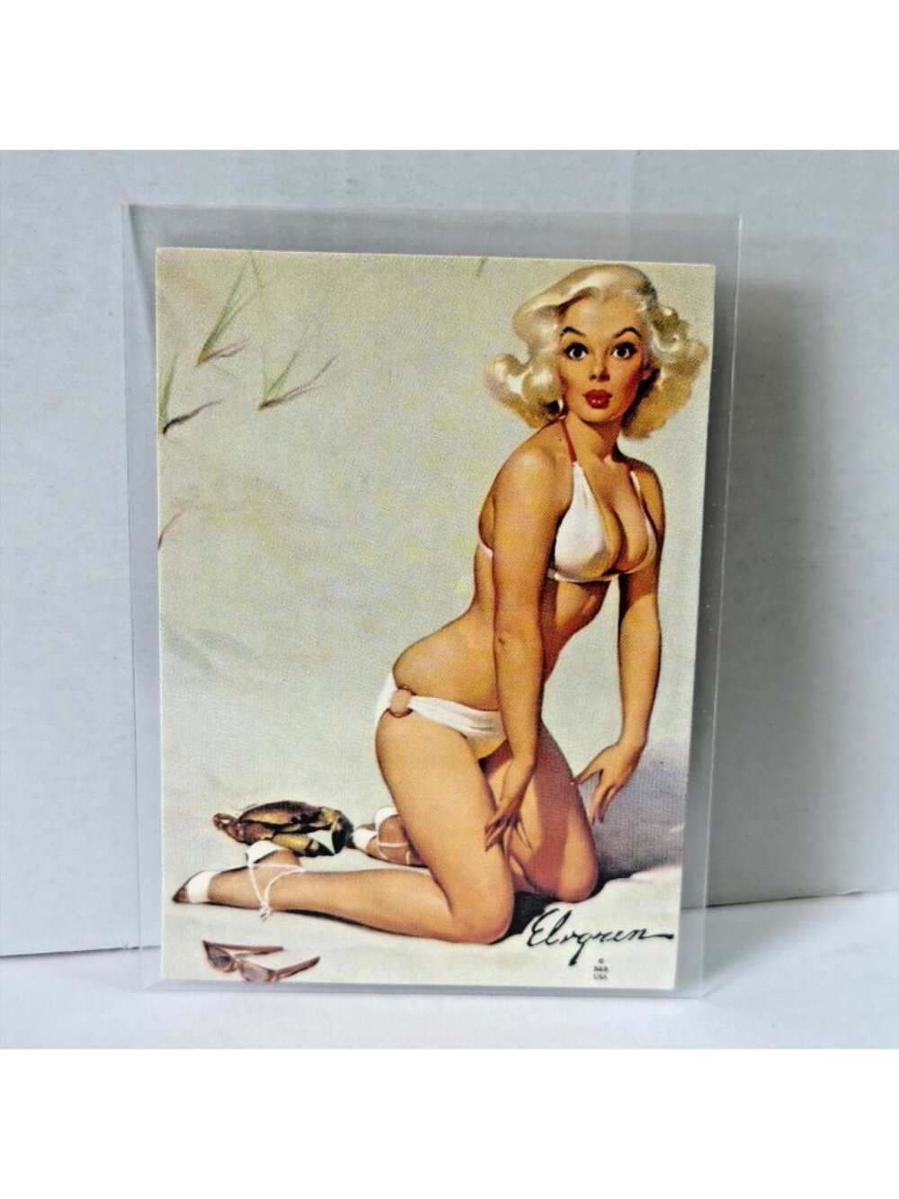 1993 Gil Elvgren Calendar Pinup Art Trading Card Single #8 Rude Awakening Craft
